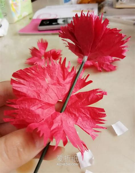 最简单的手工康乃馨，准备材料、花瓣、花蕊