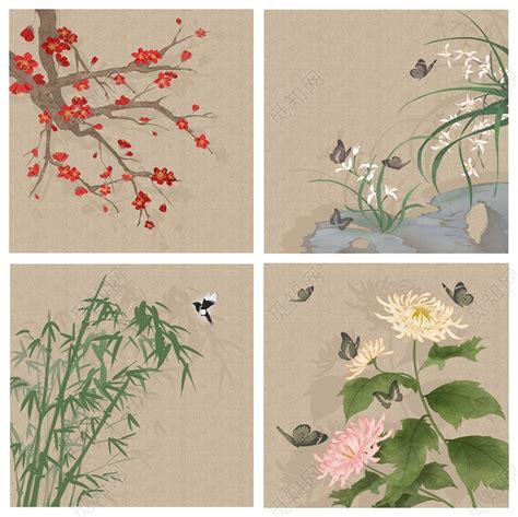 梅竹菊兰是四大什么，梅、竹、菊