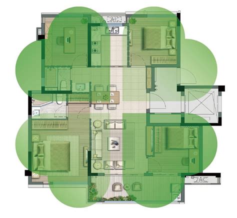 四叶草户型的优缺点，空间利用率高、通风和采光效果好