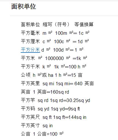 亩和平方米的换算（定义