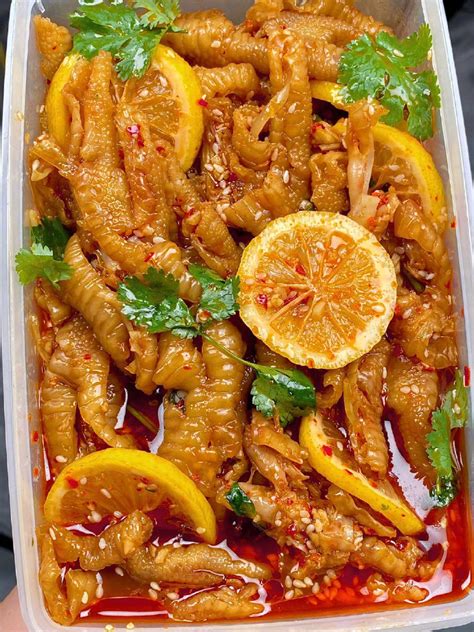 秘制柠檬酸辣鸡爪配方（材料准备／鸡爪处理／调料准备）