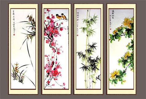 花中四君子指的是，梅、兰、竹