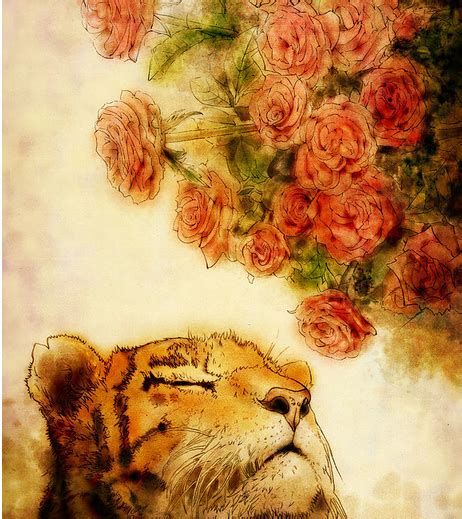 猛虎嗅蔷薇是什么意思（